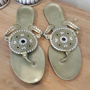 Jack Rogers medallion sandals